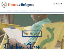 Tablet Screenshot of friendsofrefugees.com